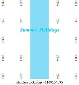 coctail summer holiday vector background