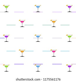 coctail summer holiday vector background