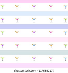 coctail summer holiday vector background