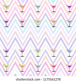 coctail summer holiday vector background