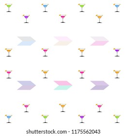 coctail summer holiday vector background