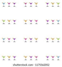 coctail summer holiday vector background