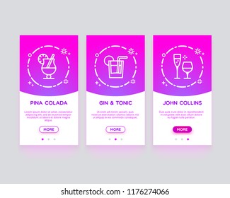 Coctails onboarding app.