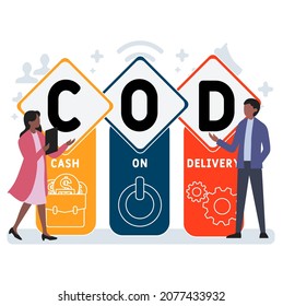 DQO - siglas de Cash On Delivery. fondo de concepto de negocio.  concepto de ilustración vectorial con palabras clave e iconos. ilustración con iconos para banner web, volante