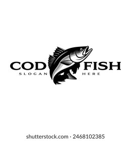 COD FISH VECTOR FOR FISHING LOGO COMPANY