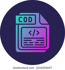 COD Glyph Circle Gradient Icon