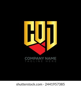 COD letter logo abstract design. COD unique design. COD.

