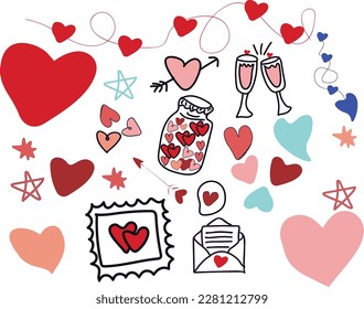 COD119-Love Clipart,Valentine's day Clipart,lover printable,heart clipart,EPS,scrapbook cliparts,Instant Download,Commercial use.
