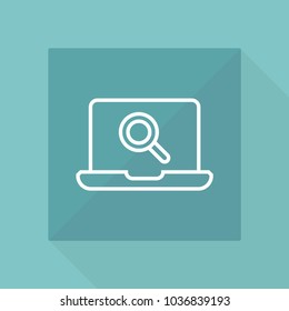 Codding concept on laptop icon