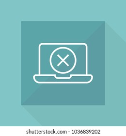 Codding concept on laptop icon