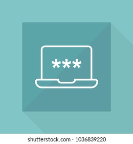 Codding concept on laptop icon
