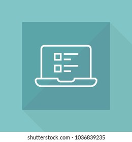 Codding concept on laptop icon