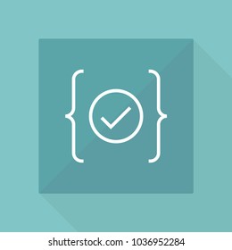 Code api line icon