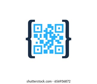 Code Barcode Icon Logo Design Element