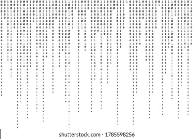 Code Binary Background. Computer Texture. Digital Modern Backdrop. Vector illustration