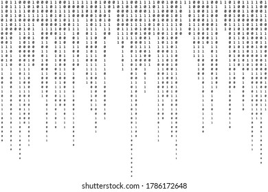 Code Binary Background. Technology Backdrop. Computer Abstract Texture. Vector illustration