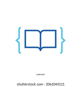 code book logo vector design template