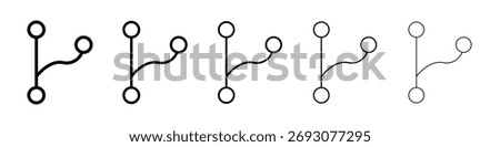 Code branch icon Vector Art Illustration