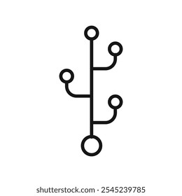 Code branch icon vector set collection for web