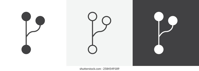 Code branch icons graphics pack vectors.