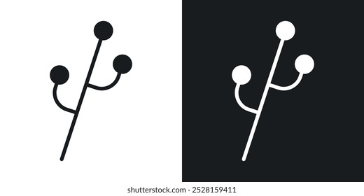 Code branch solid vector icon pack