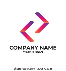 code  coder company gradient logo