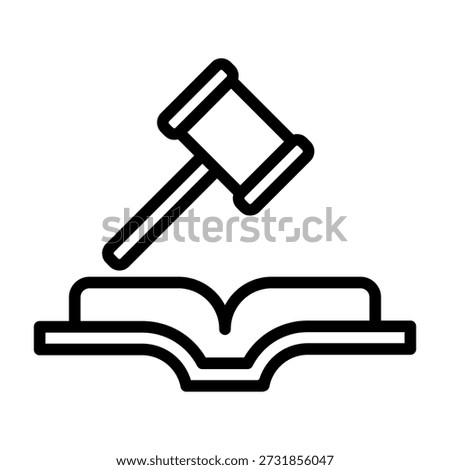 Code Of Conduct Icon - Black Outline Icons Style For Accounting and Business