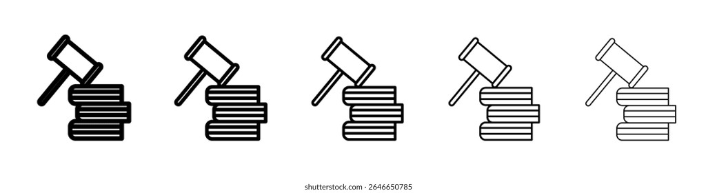 Code of conduct icon flat simple outline logo
