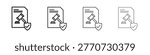 Code of conduct icon pack in editable strokes.