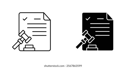 Code of conduct icons collection in Filled flat and thin line style.