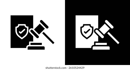 Code of conduct icons vector set in solid flat style