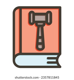 Code of Conduct Vector Thick Line Filled Colors Icon For Personal And Commercial Use.
