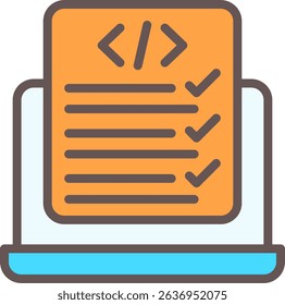 Code Correction Filled Style Icon Design