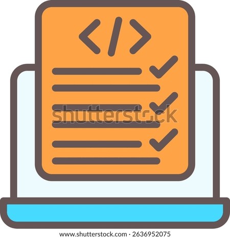 Code Correction Filled Style Icon Design
