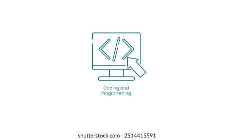 Code Creator: Programming and Development Tools Vector Icon