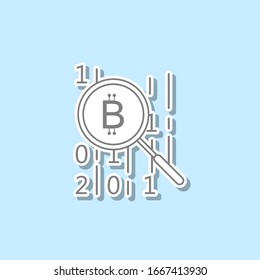 Code of credo sticker icon. Simple thin line, outline vector of web icons for ui and ux, website or mobile application
