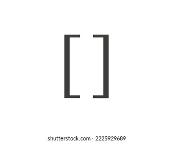 Code, curly braces, curly brackets icon. Vector illustration.