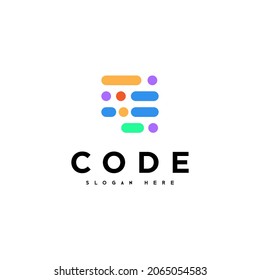 Code And Data Logo, Icon And Vector