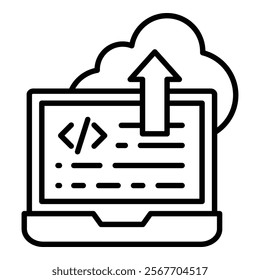 Code Deploy Icon Element For Design