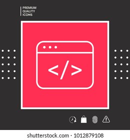 Code editor icon