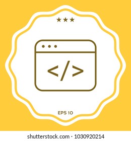 Code editor icon