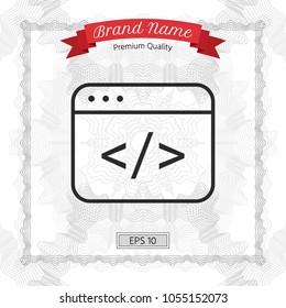 Code editor icon