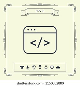 Code editor icon