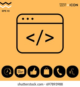 Code editor icon