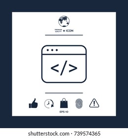 Code editor icon