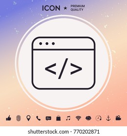 Code editor icon