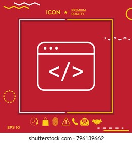 Code editor icon