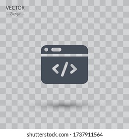 Code Editor Icon Vector illustration EPS 10.