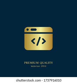 Code Editor Icon Vector illustration EPS 10.