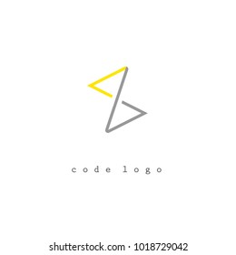 code editor simple logo